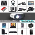 TMY Mini Projector with WiFi and Bluetooth, 1080P Projector with Zoom, Movie Projector for Phone/Laptop/TV Stick/HDMI/USB, Mini Projector for Bedroom or Outdoor